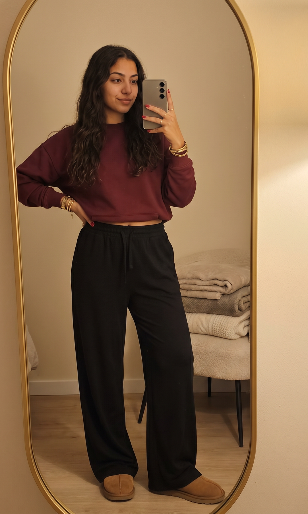Women High Waist Relaxed Baggy Fit- AE