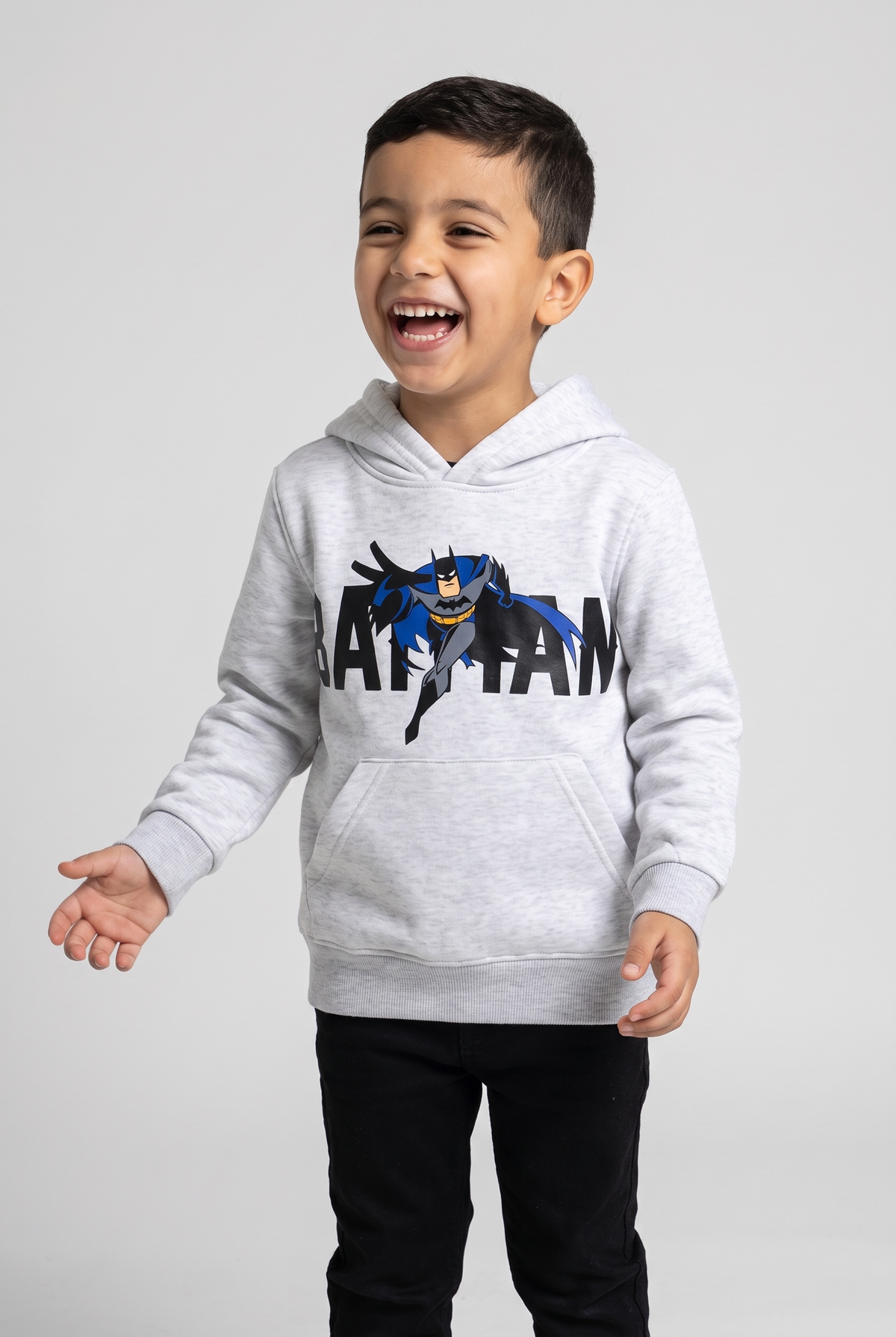 Kids Hoodie Batman (Grey)