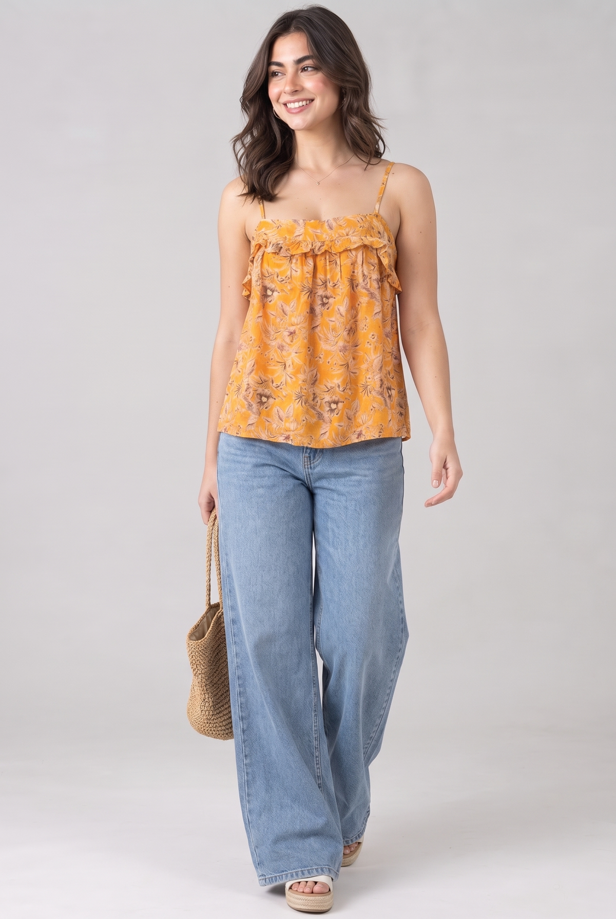 Sleeveless Women Top (Mustard)
