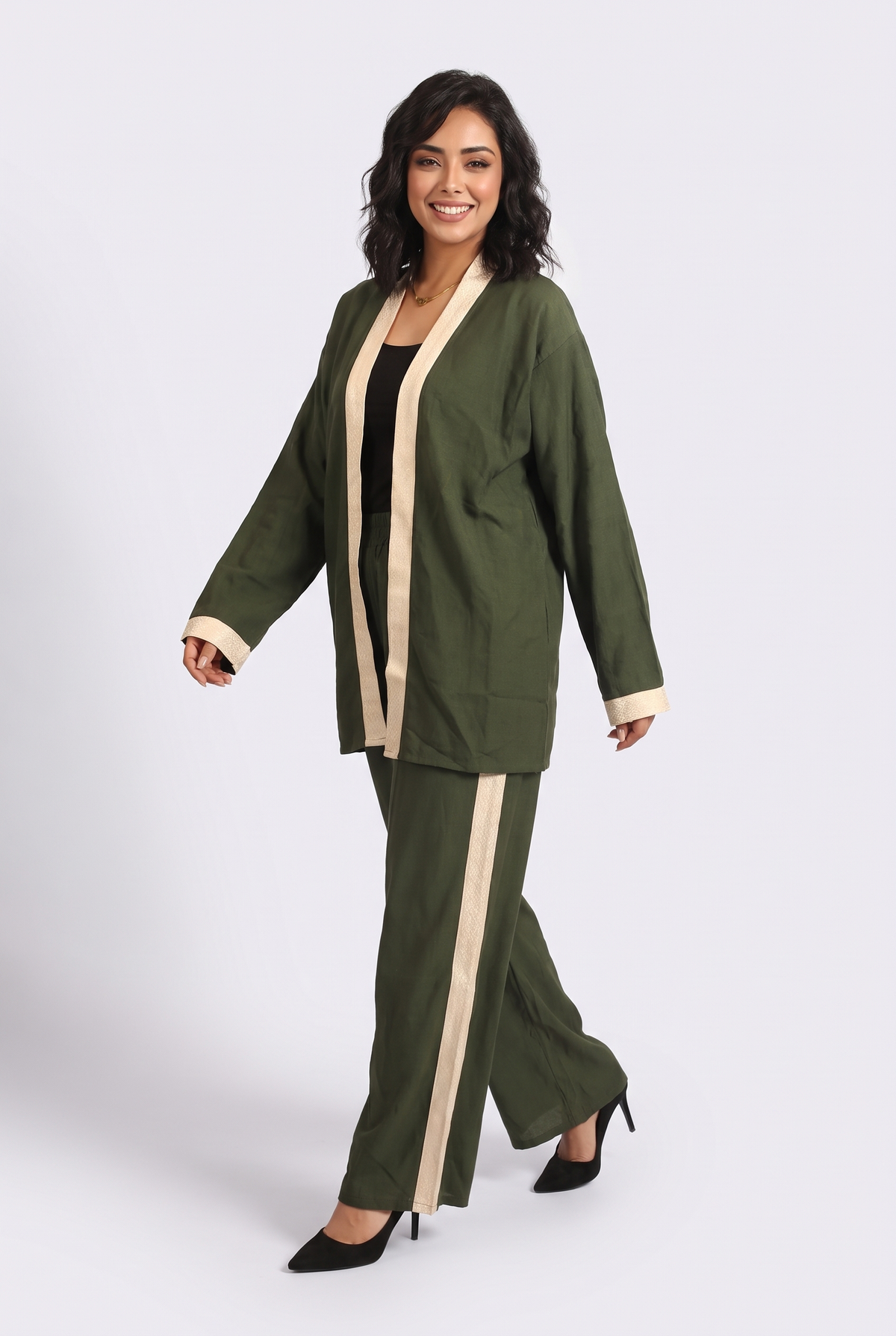 Women Ramadan Set (Oil Green)