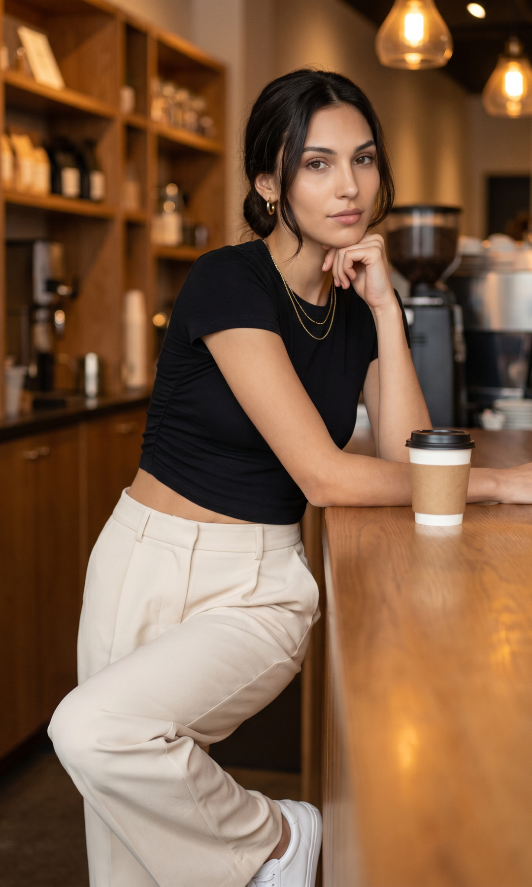 NUT Plain Women Crop Top Short Sleeve