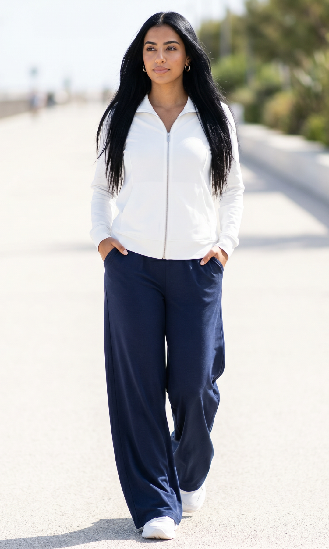 Women High Waist Relaxed Baggy Fit- AE