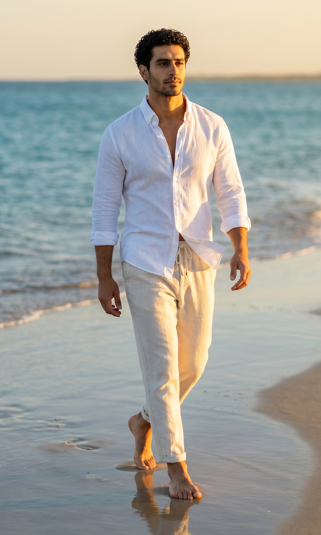 NUT - Men Slim Fit Linen Shirt