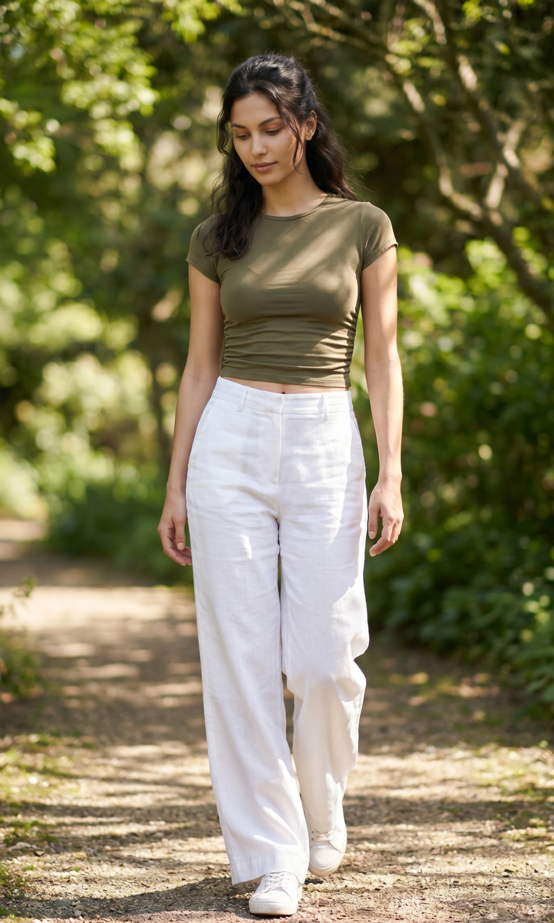 NUT Plain Women Crop Top Short Sleeve