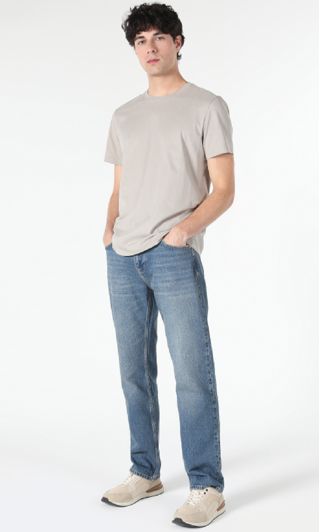 Men Basic T-Shirt COLIN'S (Beige)