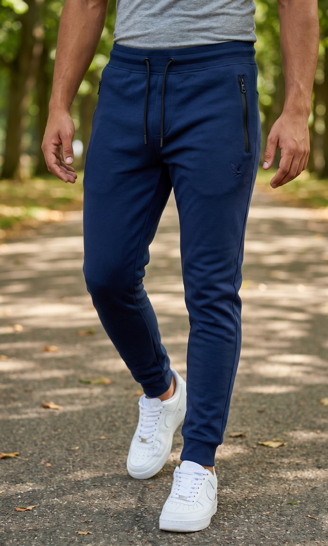 Men Side Zipped Pockets Sweatpants - AE