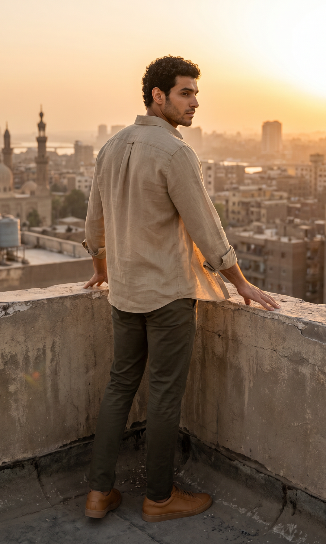 NUT - Men Slim Fit Linen Shirt