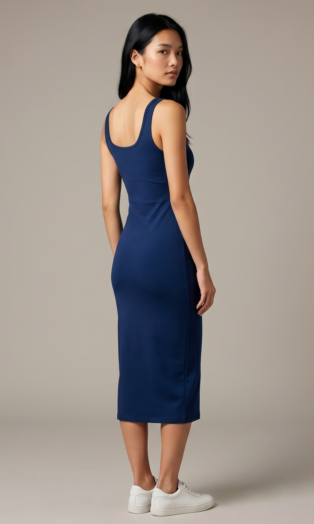 Women Sleeveless Midi Dress
