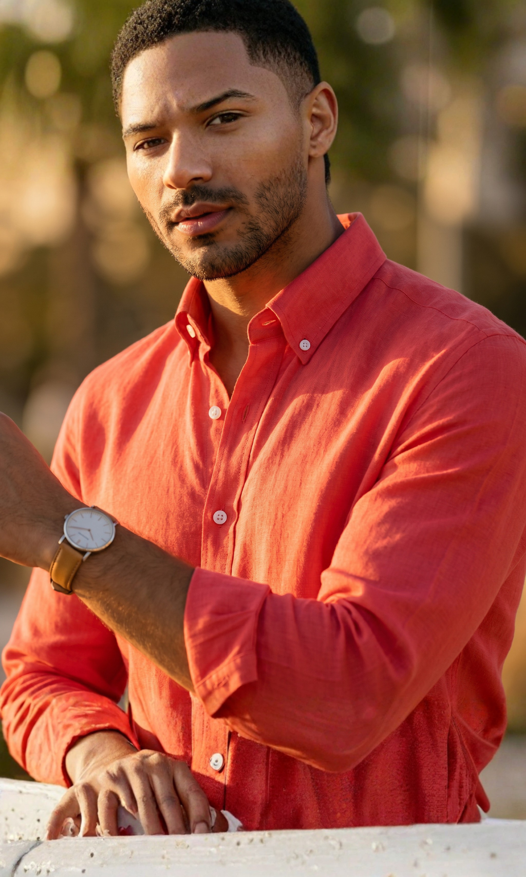 NUT - Men Slim Fit Linen Shirt
