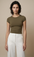 NUT Plain Women Crop Top Short Sleeve