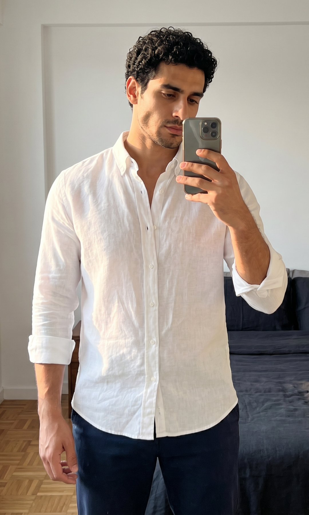 NUT - Men Slim Fit Linen Shirt