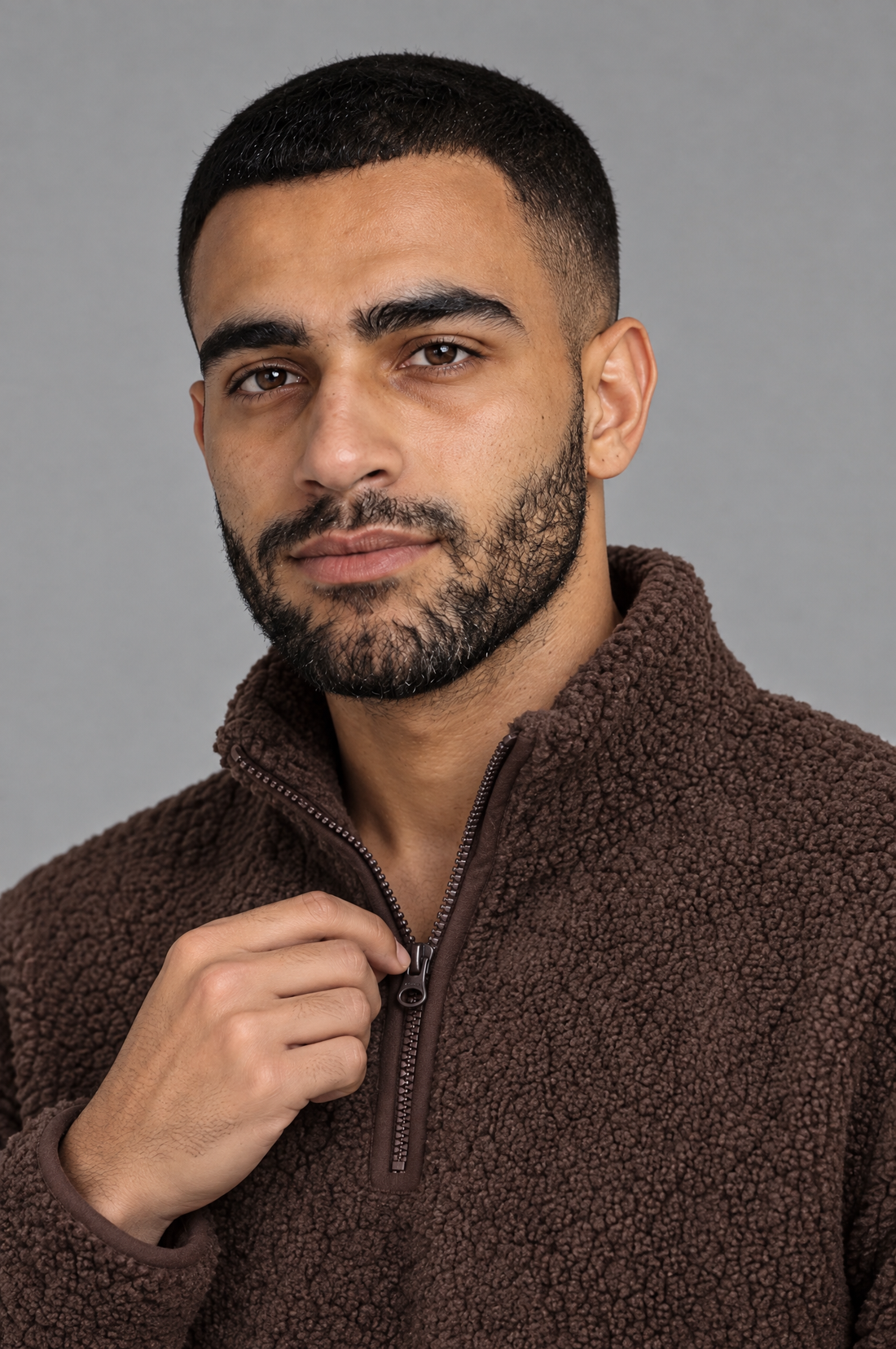 Cozy Curl Half-Zip Sherpa Pullover