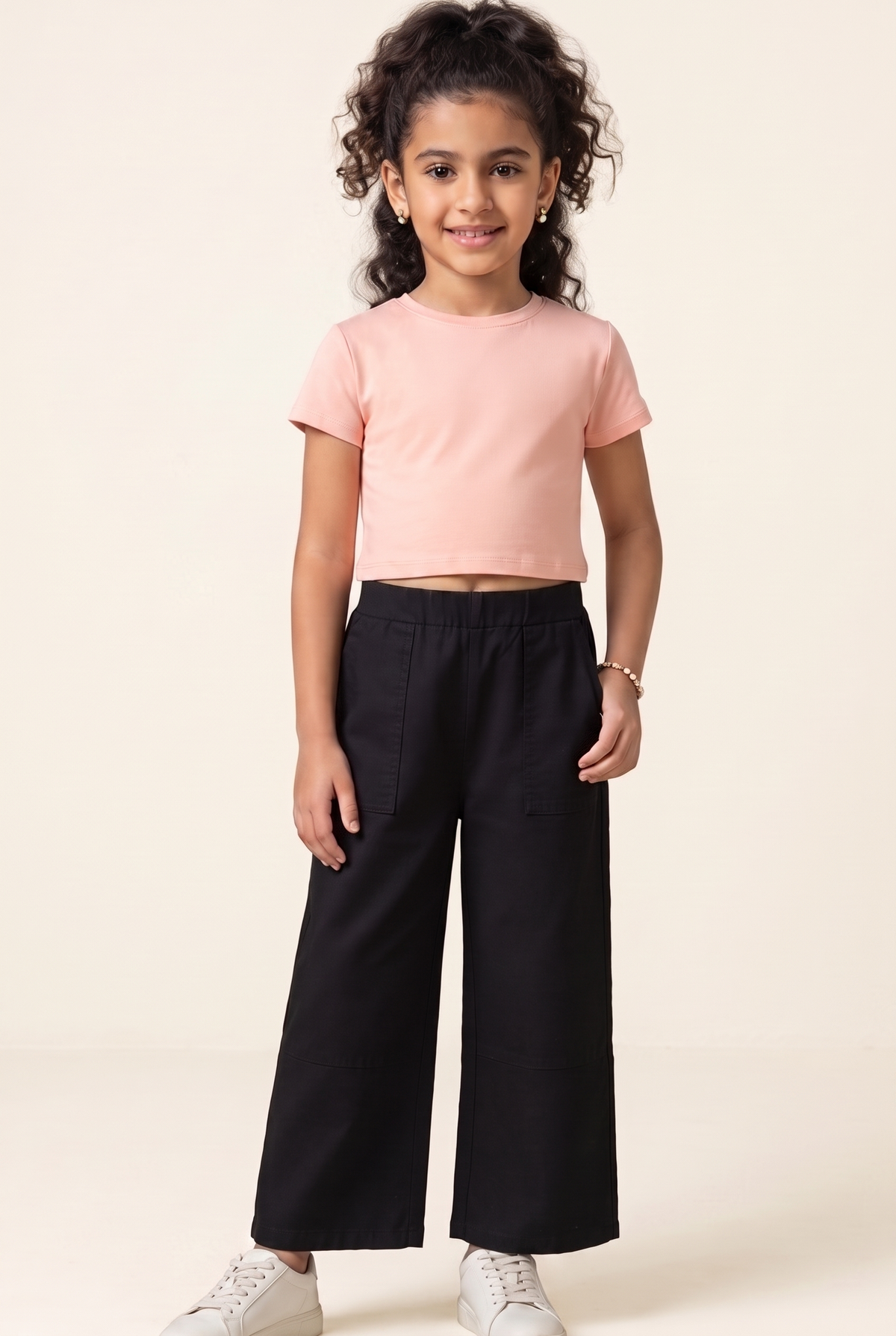 Kids Linen Trousers For Girls