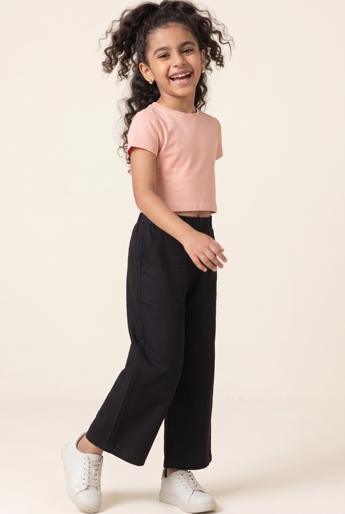 Kids Linen Trousers For Girls