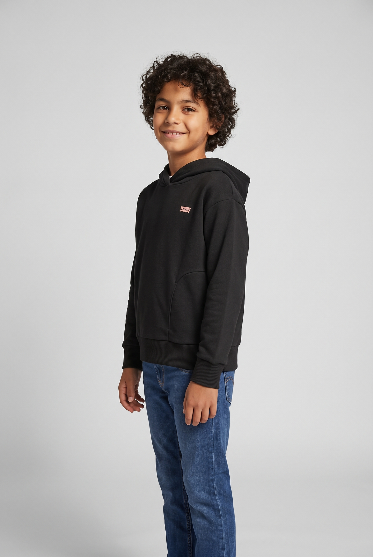 Kids Sporty Hoodie (Black)