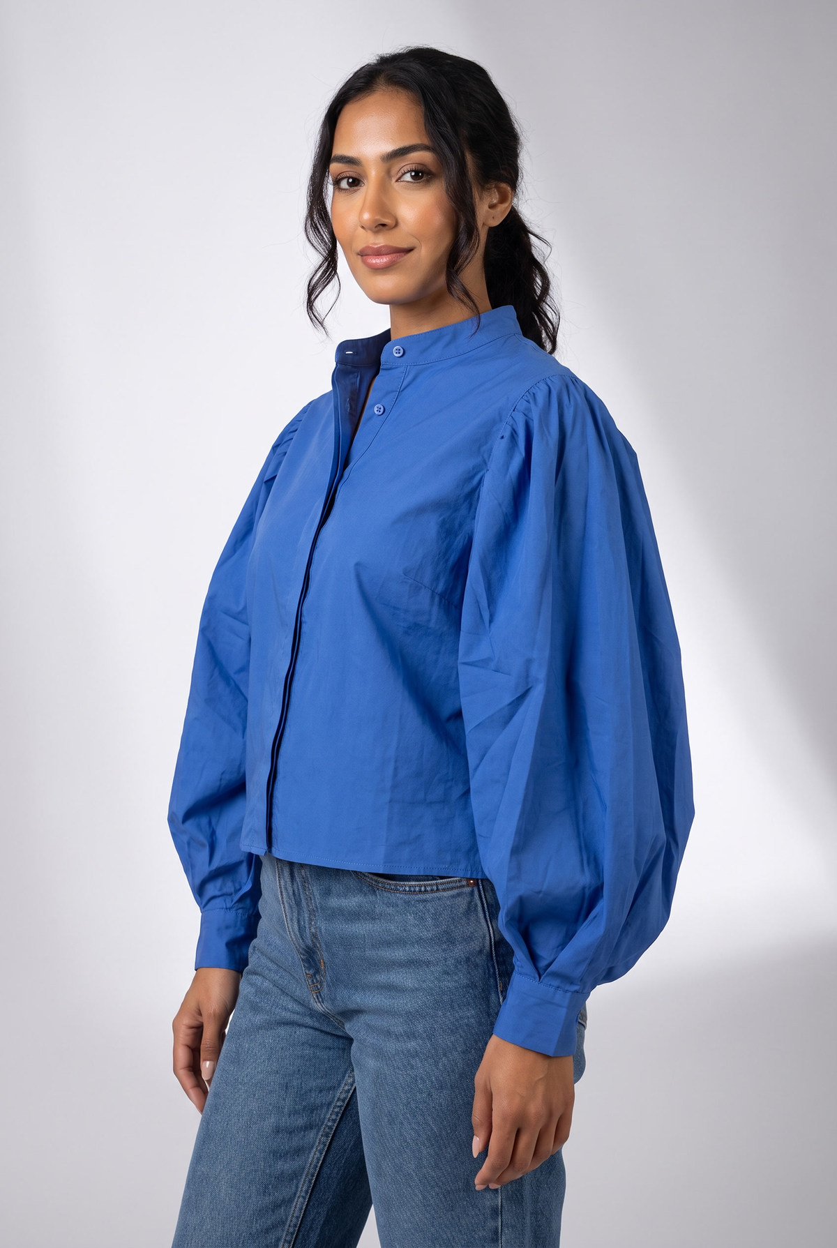 Women Blouse - Balloon sleeves
