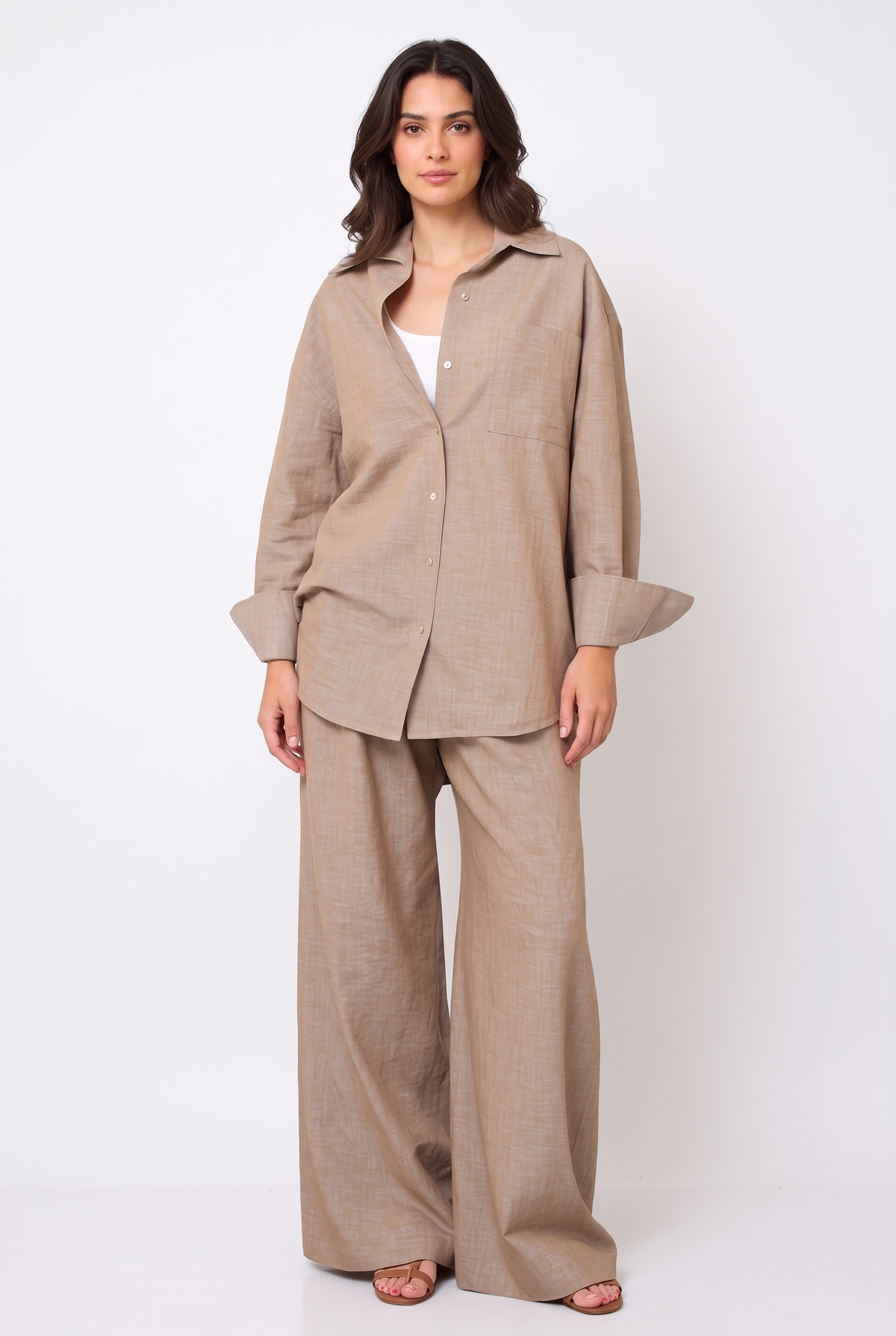 Women Linen Casual Set