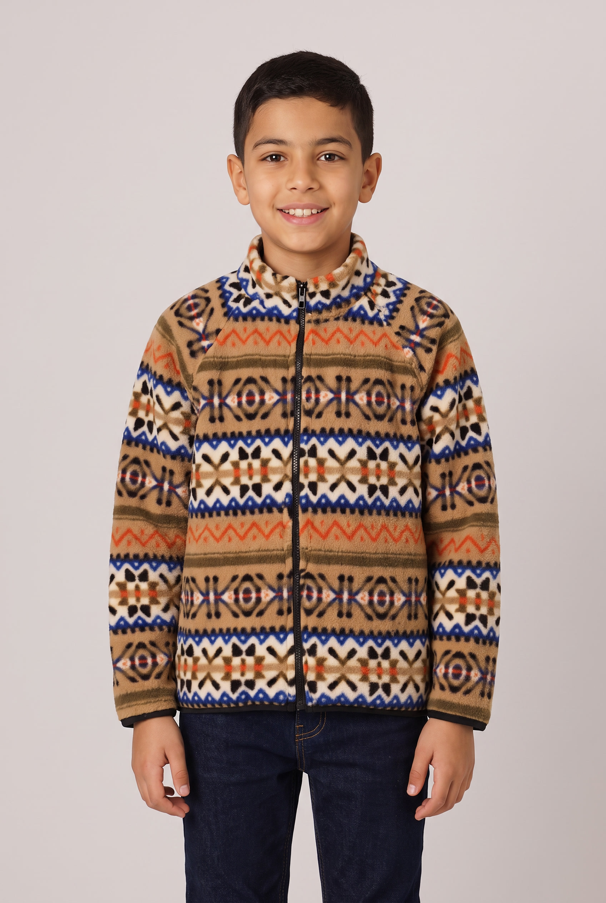 Kids Sherpa Zipp Up Sweatshirt