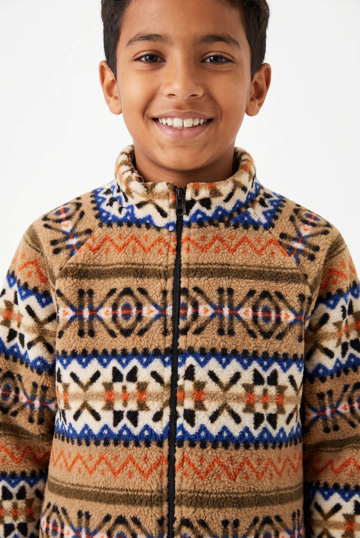 Kids Sherpa Zipp Up Sweatshirt