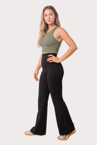 Charleston Flare Pants - Black - Side view