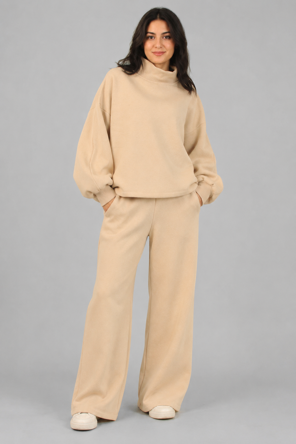 NUT Women Oversized Turtleneck Sweater
