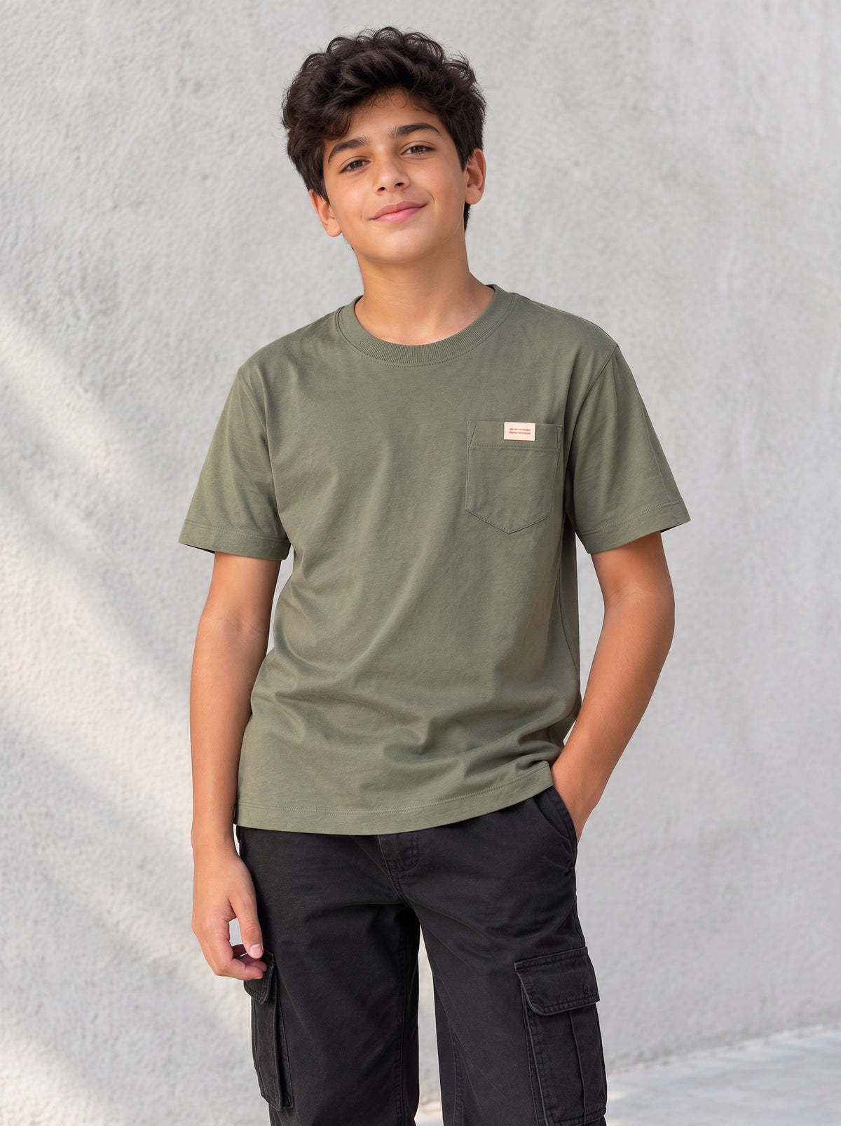 Kids Classic Crew Neck T-Shirt - Pocket