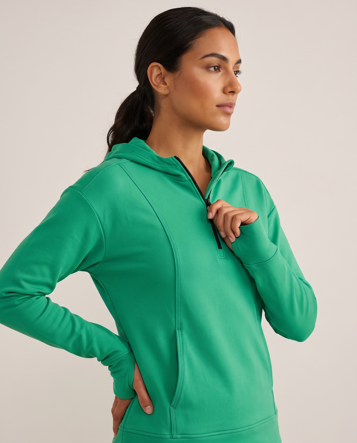 Sports Women Half Zip Sweatshirt (AVIA)