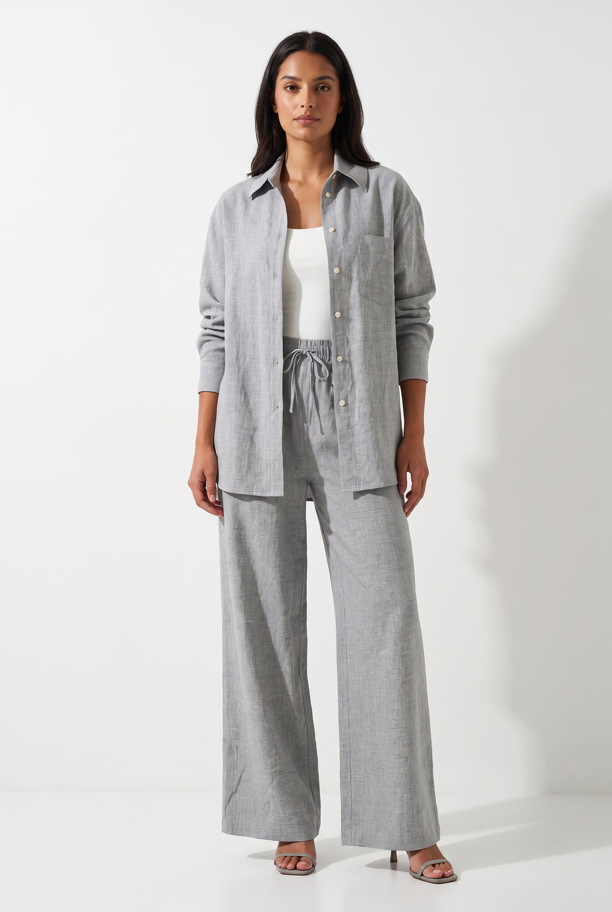 Women Linen Casual Set