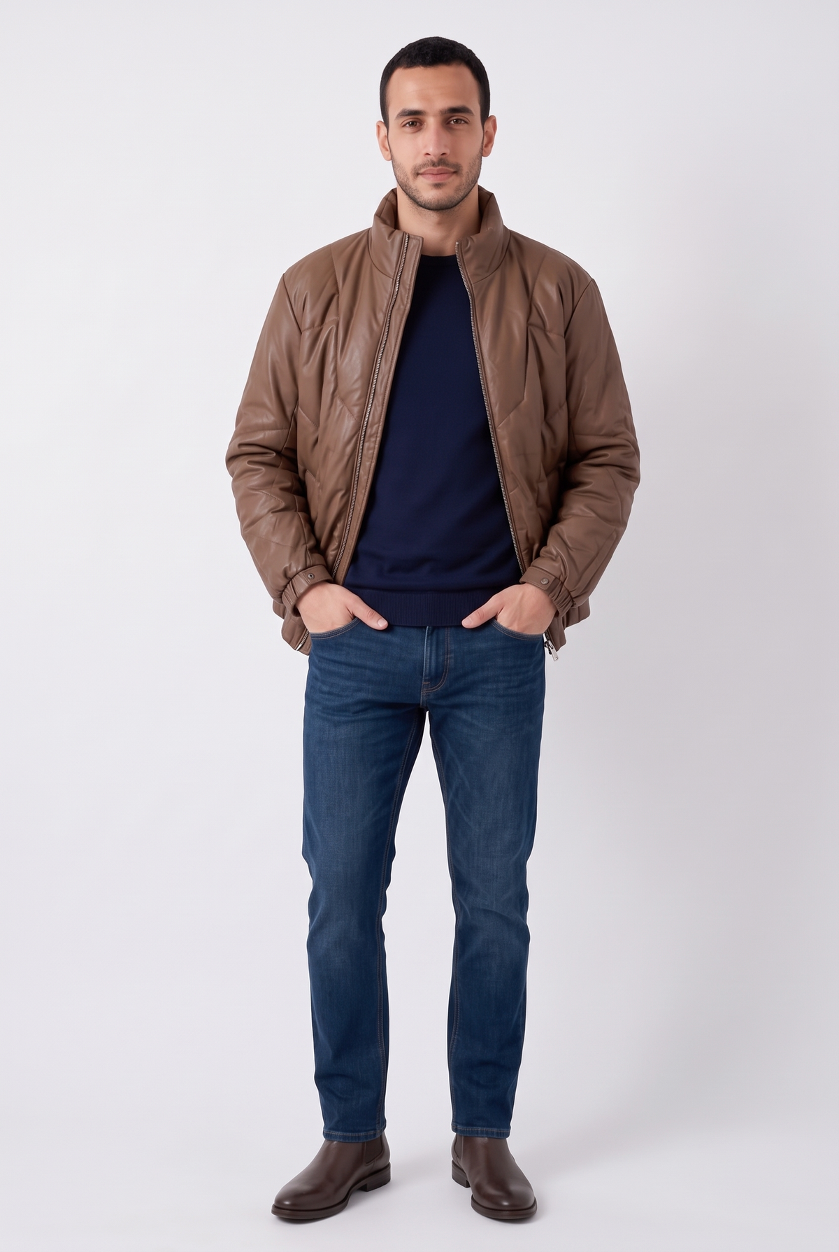 Men Regular Fit Puffer Jacket