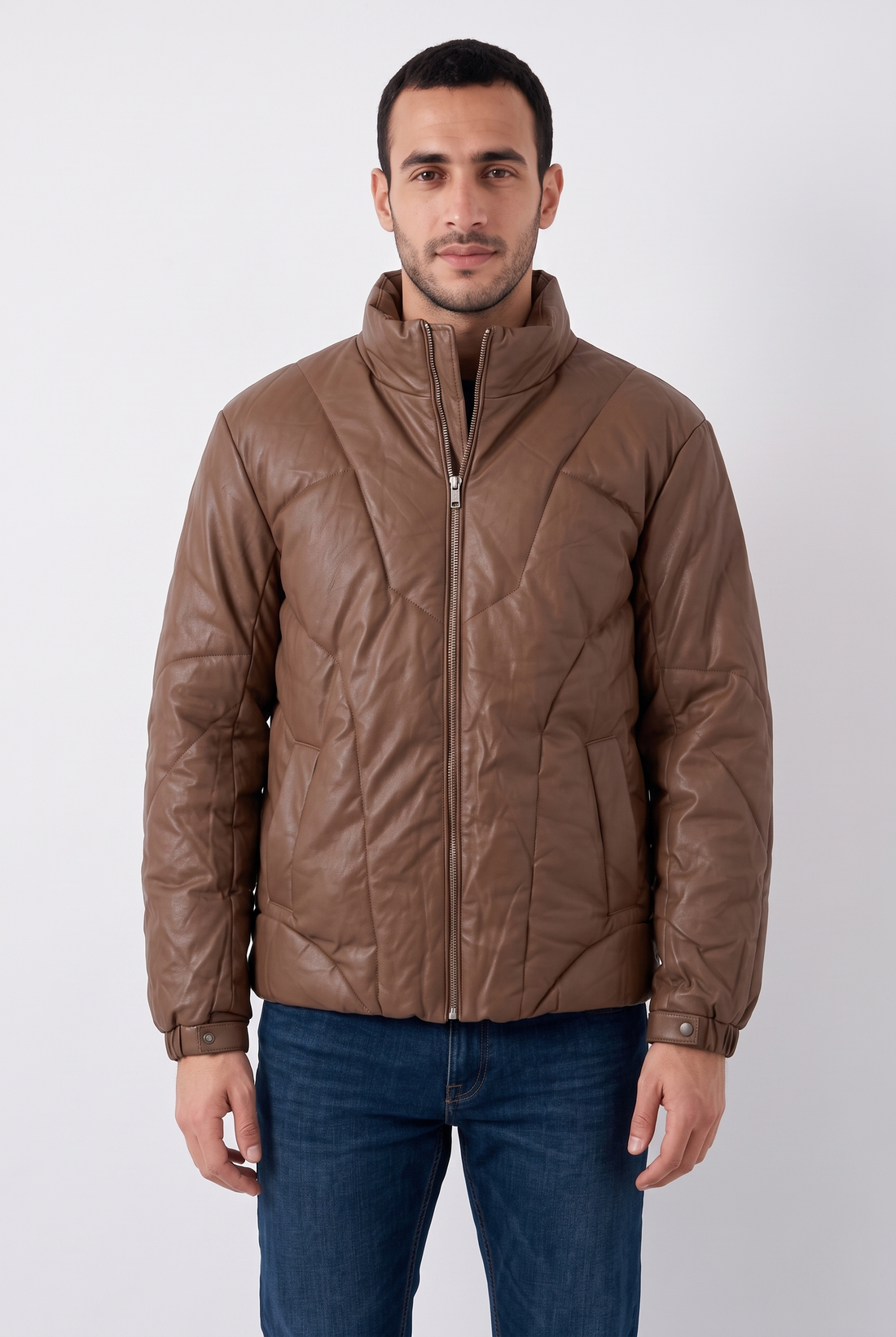 Men Regular Fit Puffer Jacket