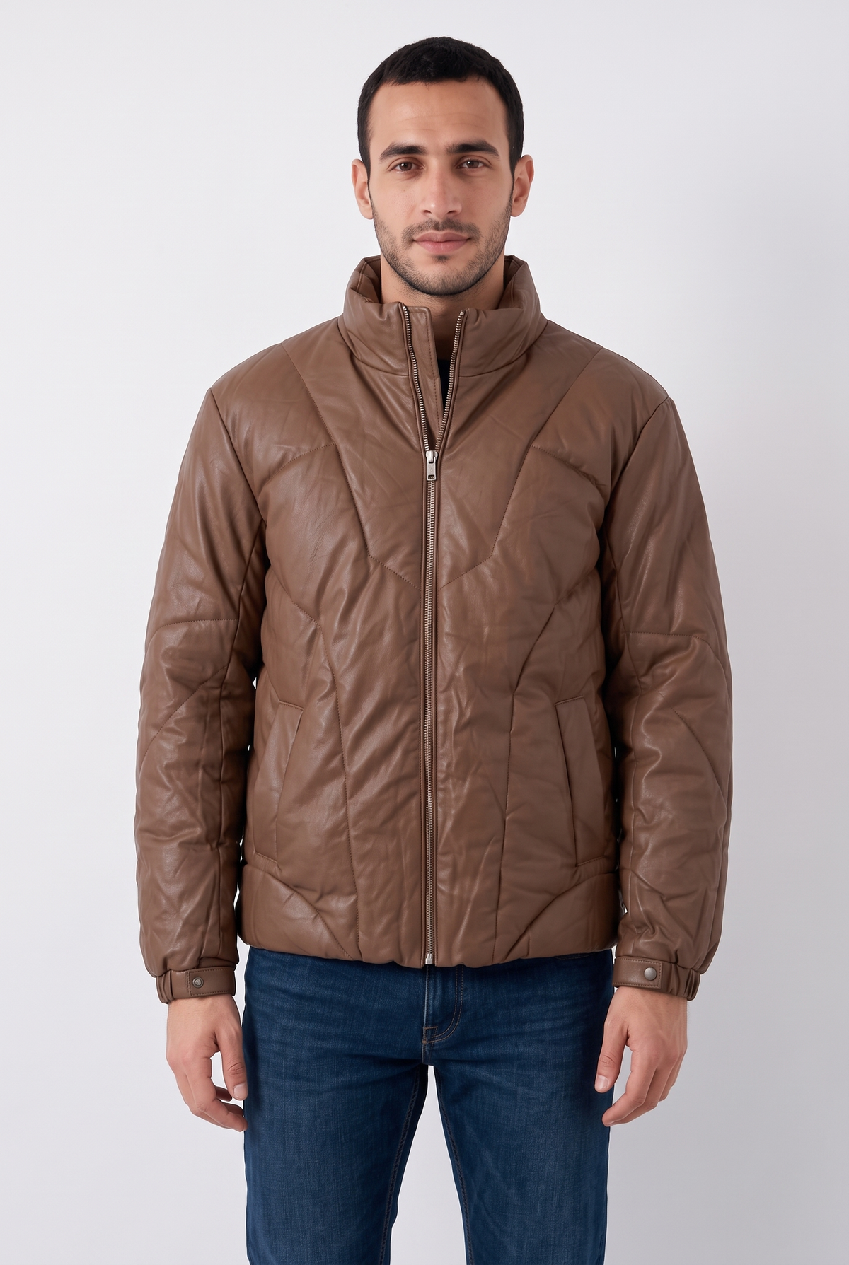 Men Regular Fit Puffer Jacket