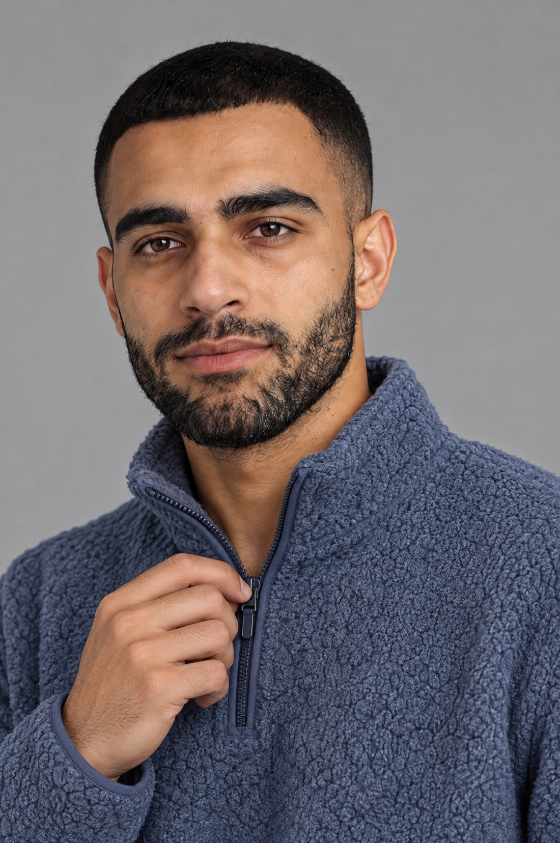 Cozy Curl Half-Zip Sherpa Pullover