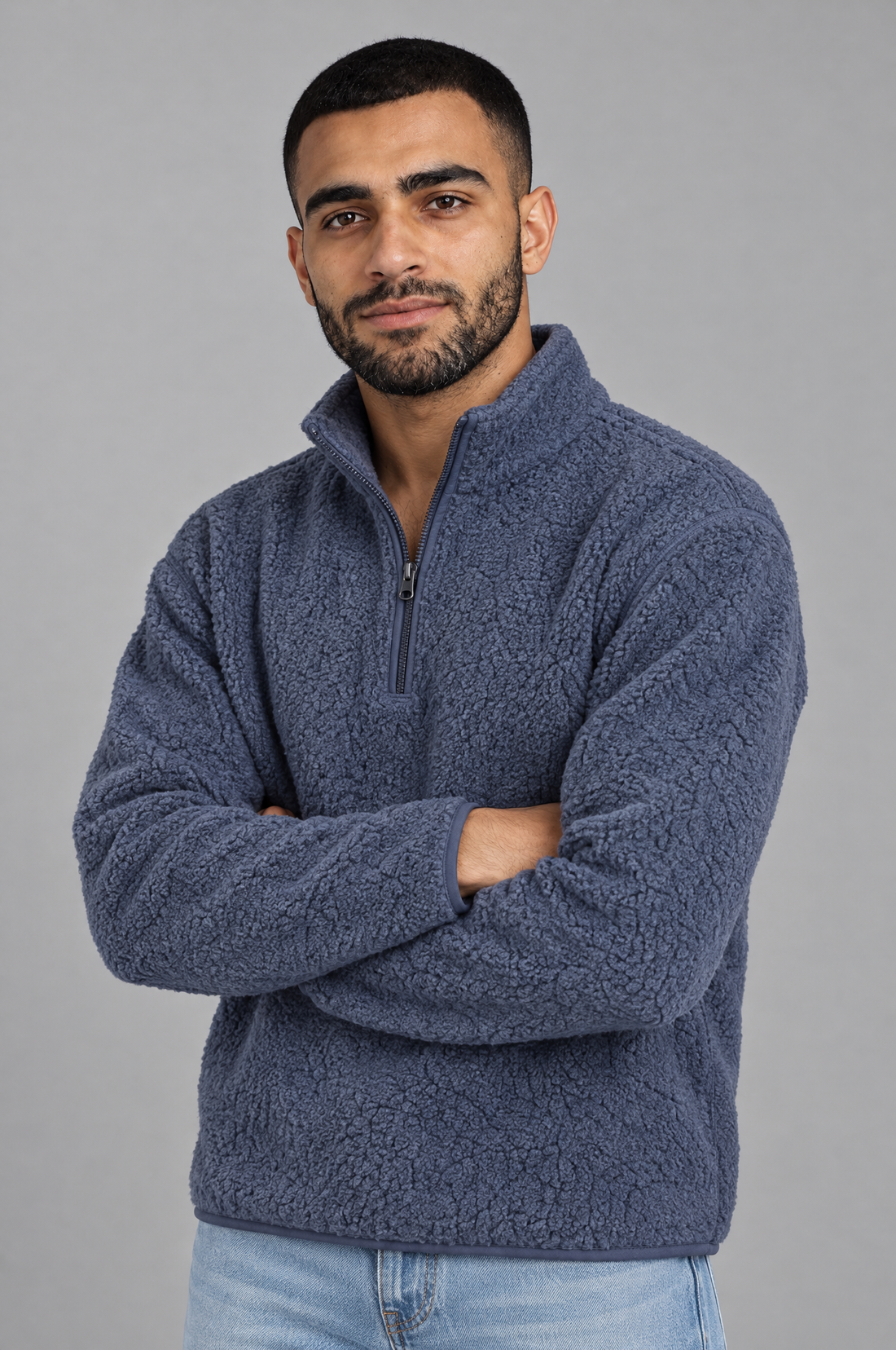 Cozy Curl Half-Zip Sherpa Pullover