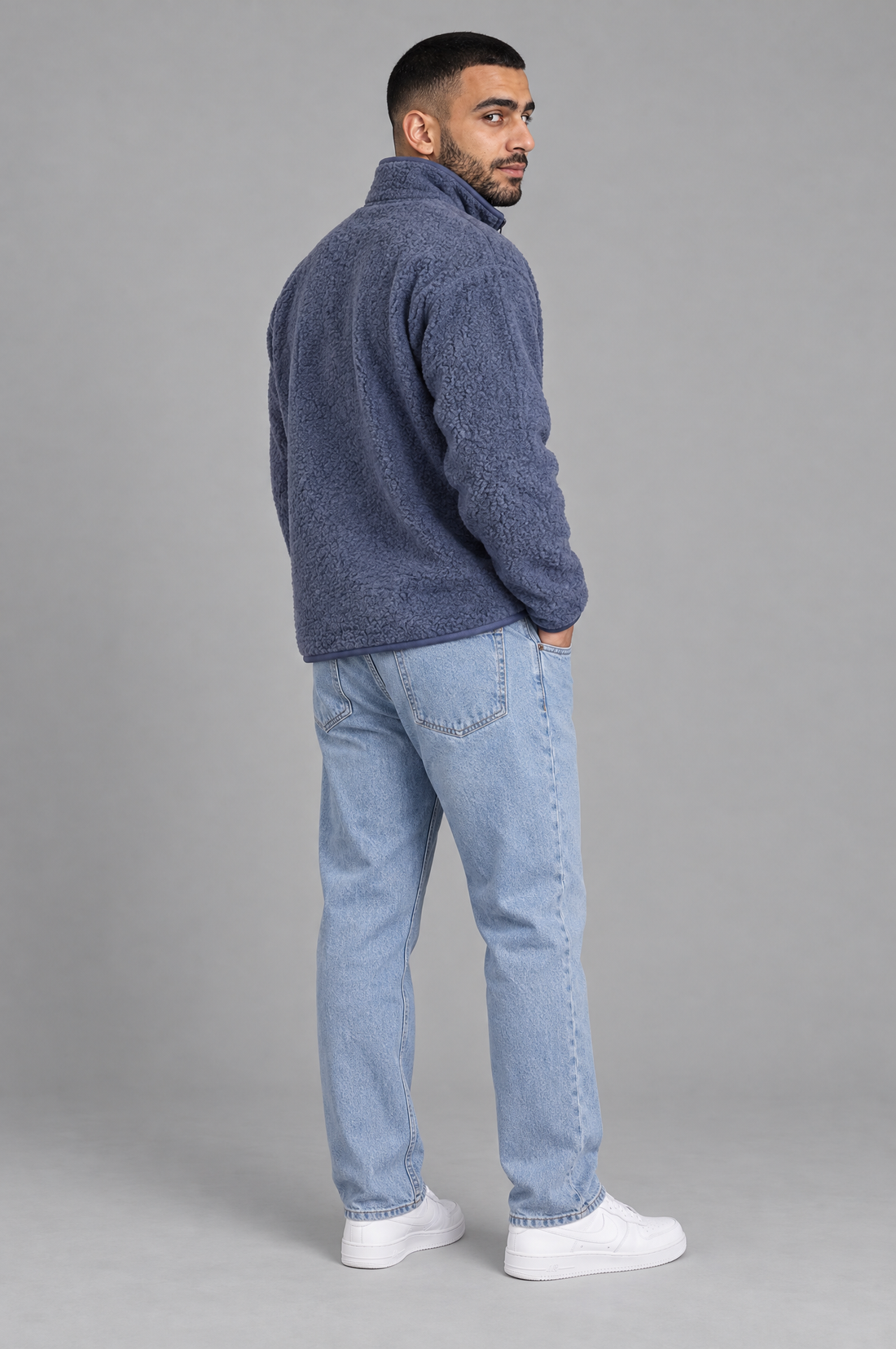 Cozy Curl Half-Zip Sherpa Pullover