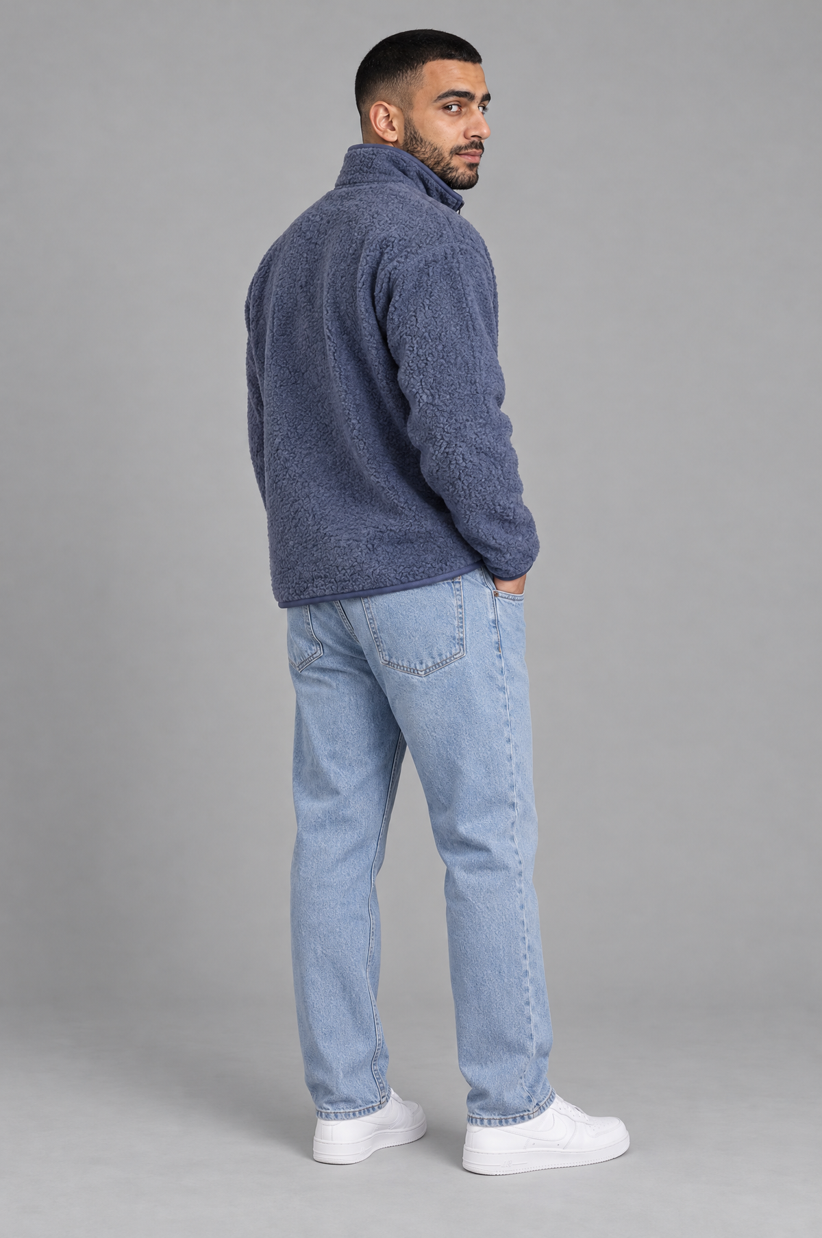 Cozy Curl Half-Zip Sherpa Pullover