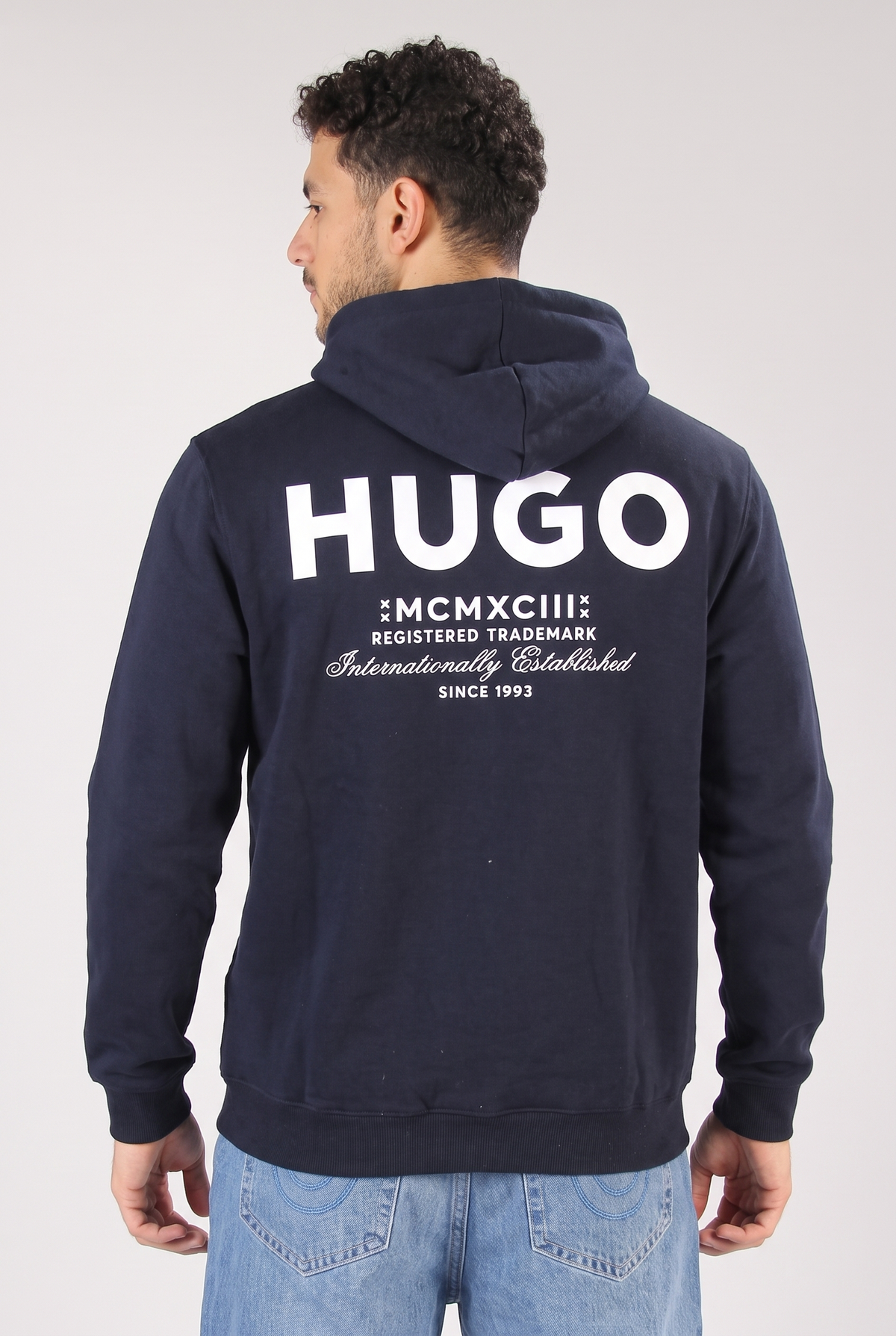 Men Long Sleeve Hoodie Print Logo (Logo4)