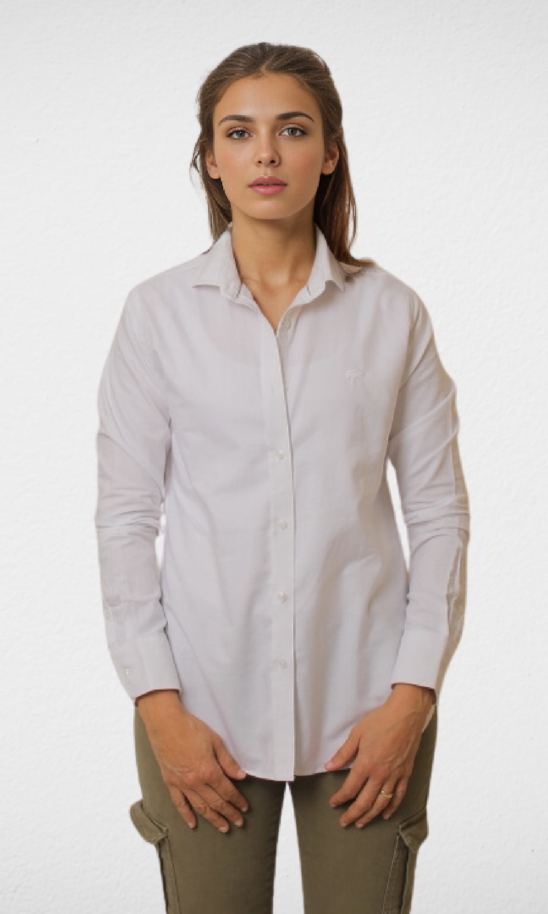 Women Lacoste shirt (White)