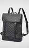 Leather Backpack- (Black& Grey)
