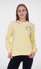 Women Sweatshirt  - Yellow
