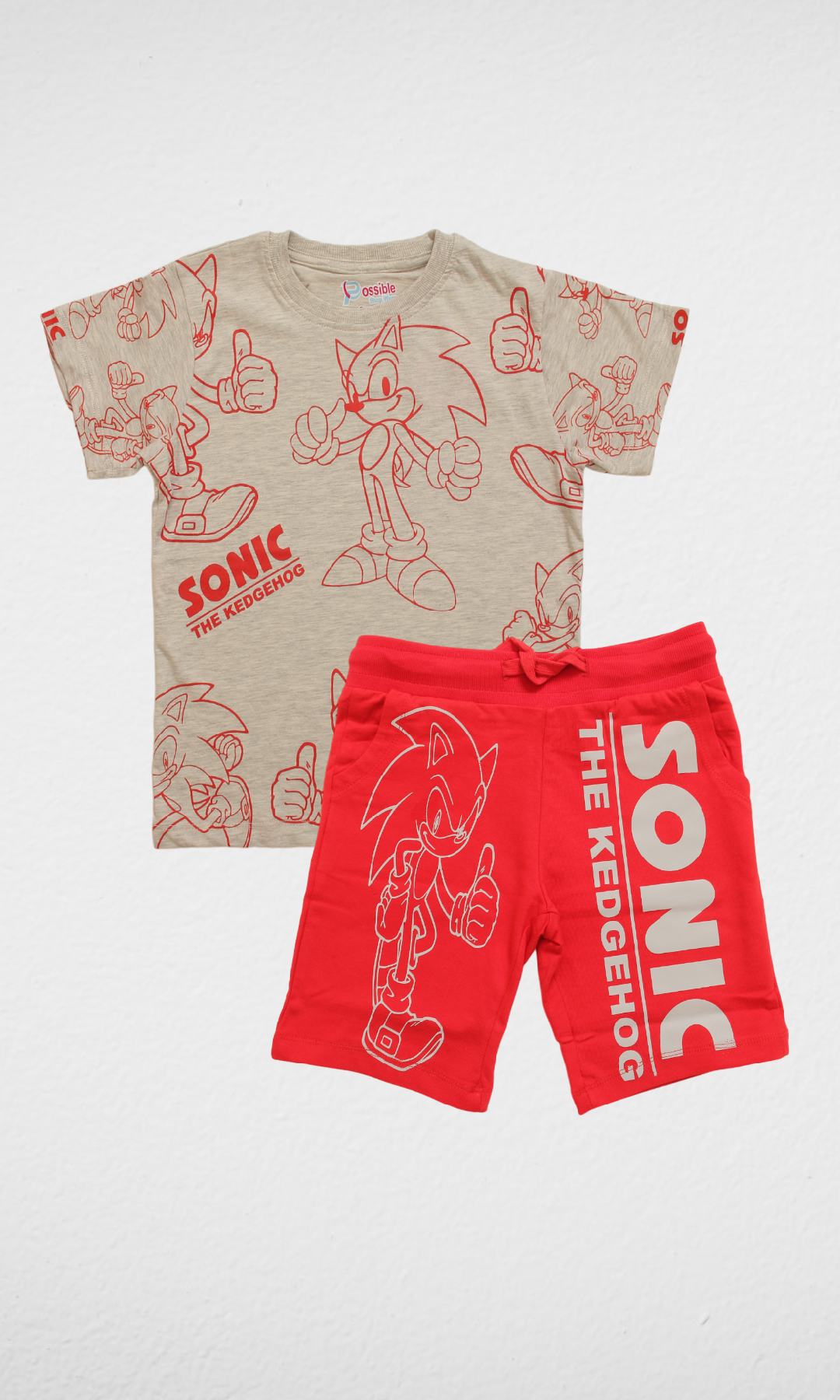 Kids Set Sonic (Grey)