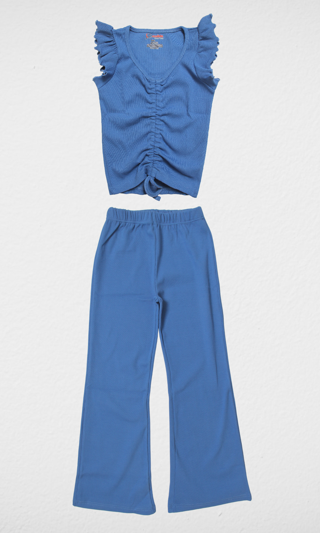 Derby Girls Set (Pants-Sleeveless Top)-(Blue)
