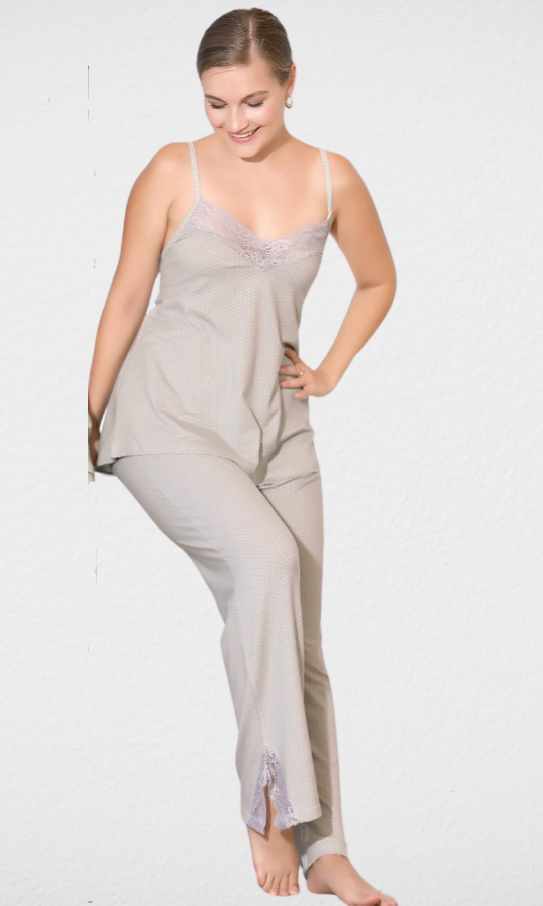 Women Pajama Lingerie (Light Grey)