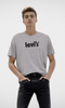 Kids Levi's Short Sleeve T-shirt Grey(Black Logo)