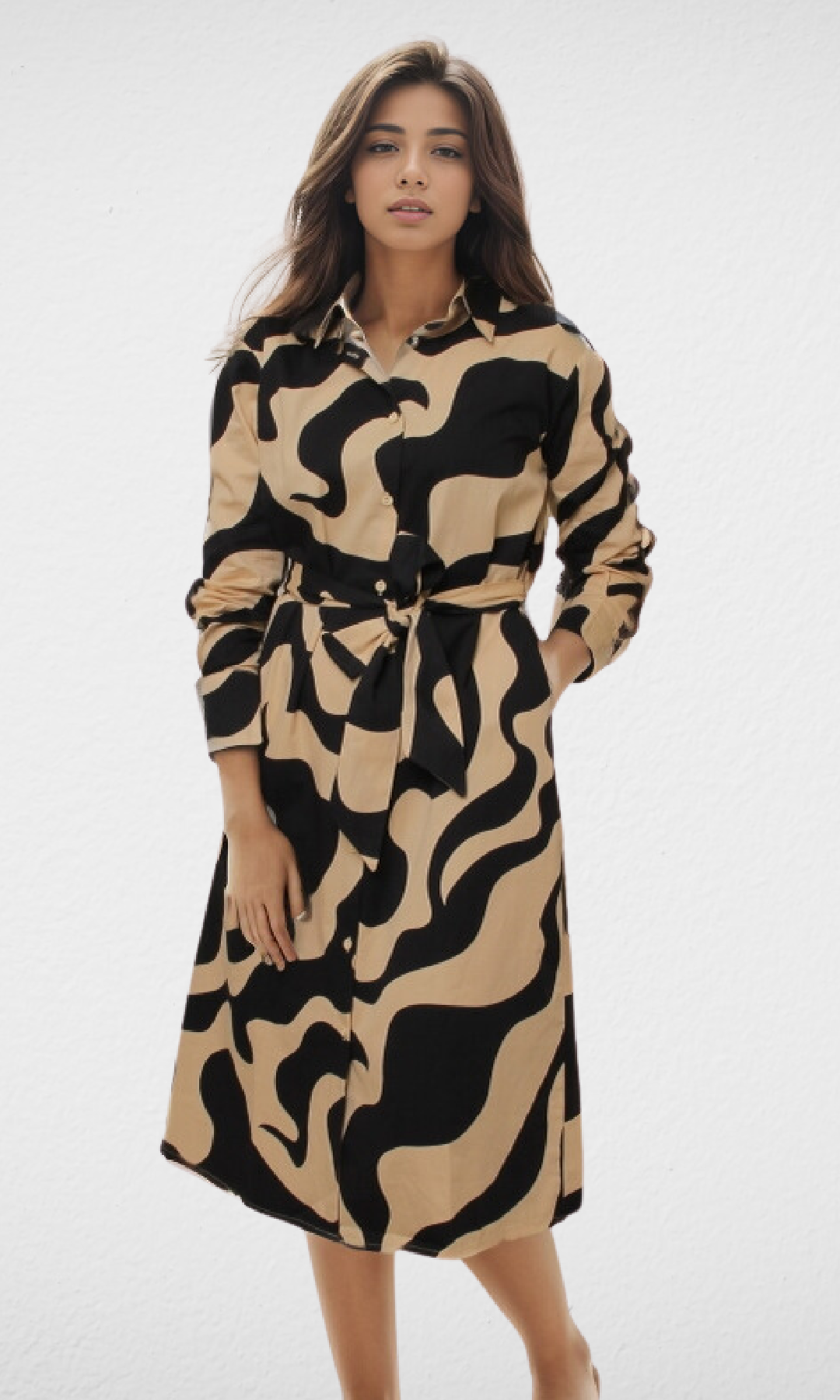 Women Dress Pattern (Black)