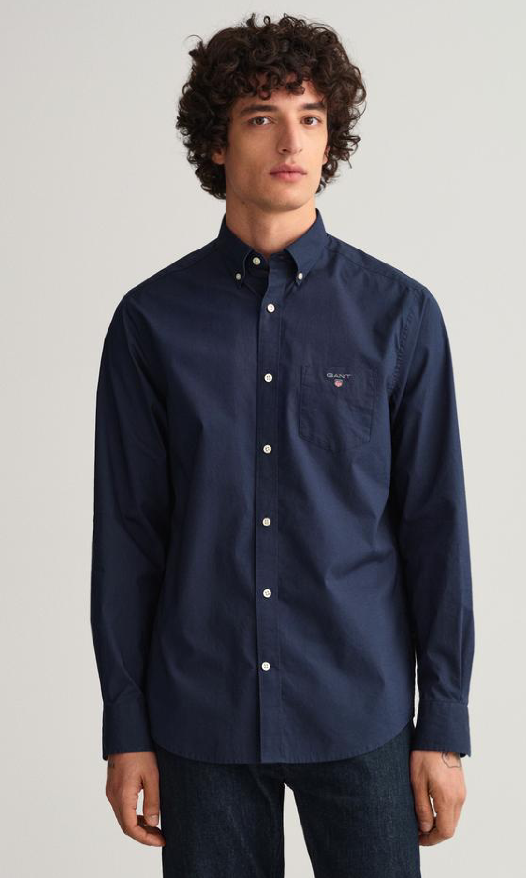 Men shirt Oxford (Dark Blue)