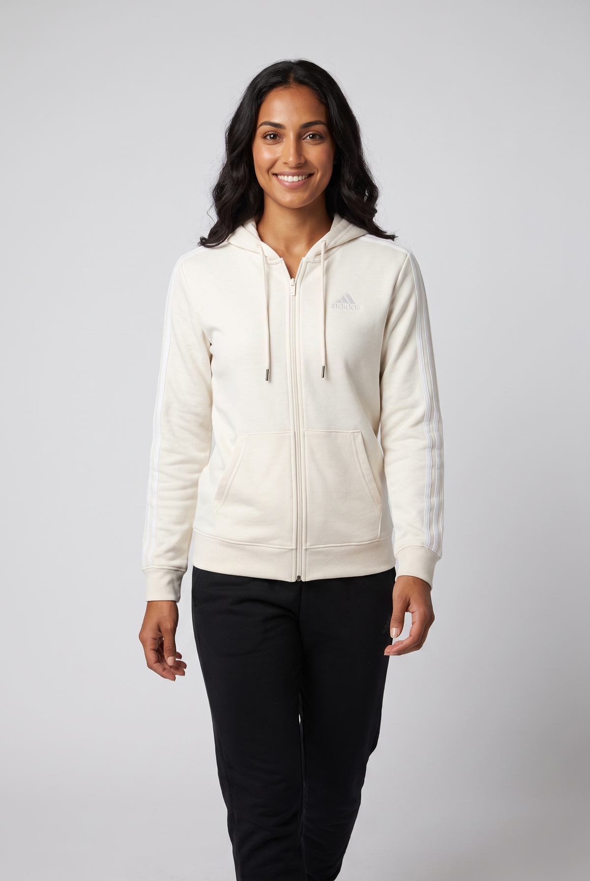 Women 3-Stripes Full Zip Hoodie jacket