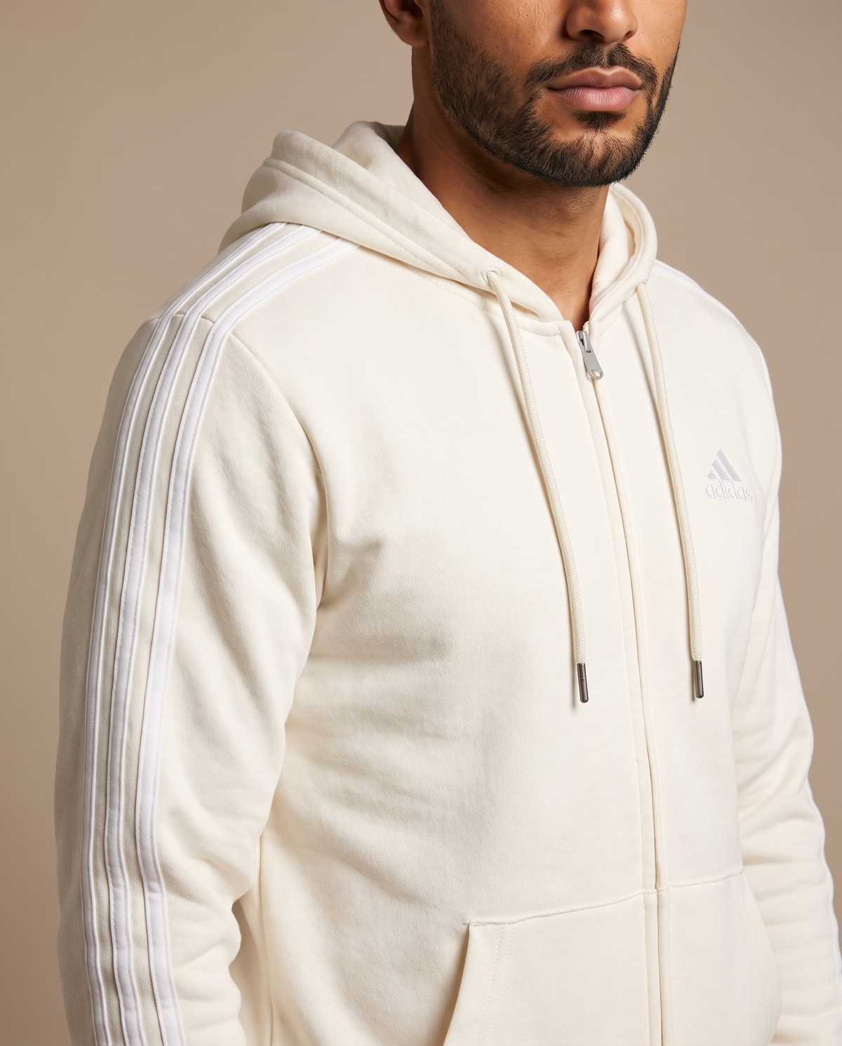 Men 3-Stripes Full Zip Hoodie jacket