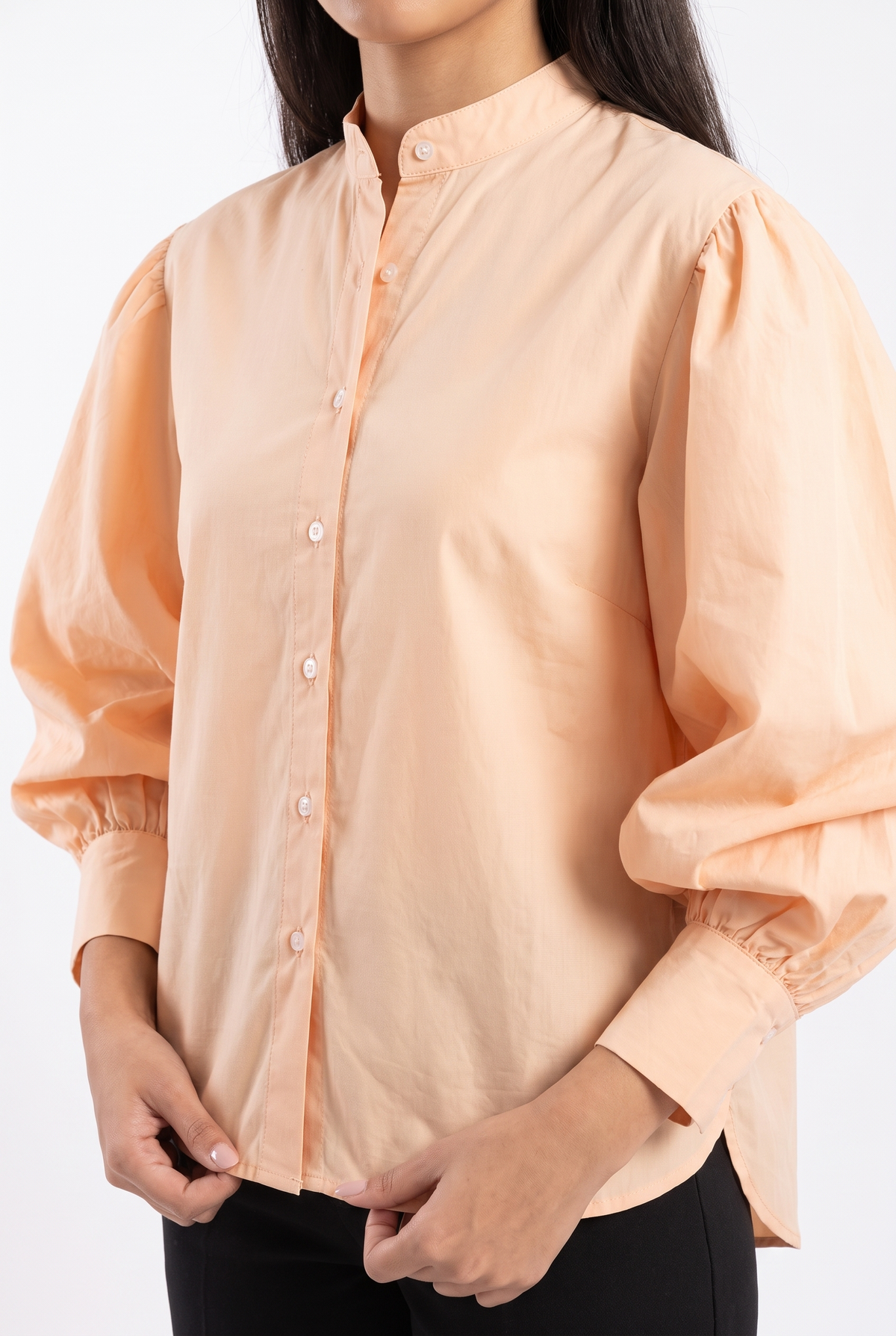 Women Blouse - Balloon sleeves