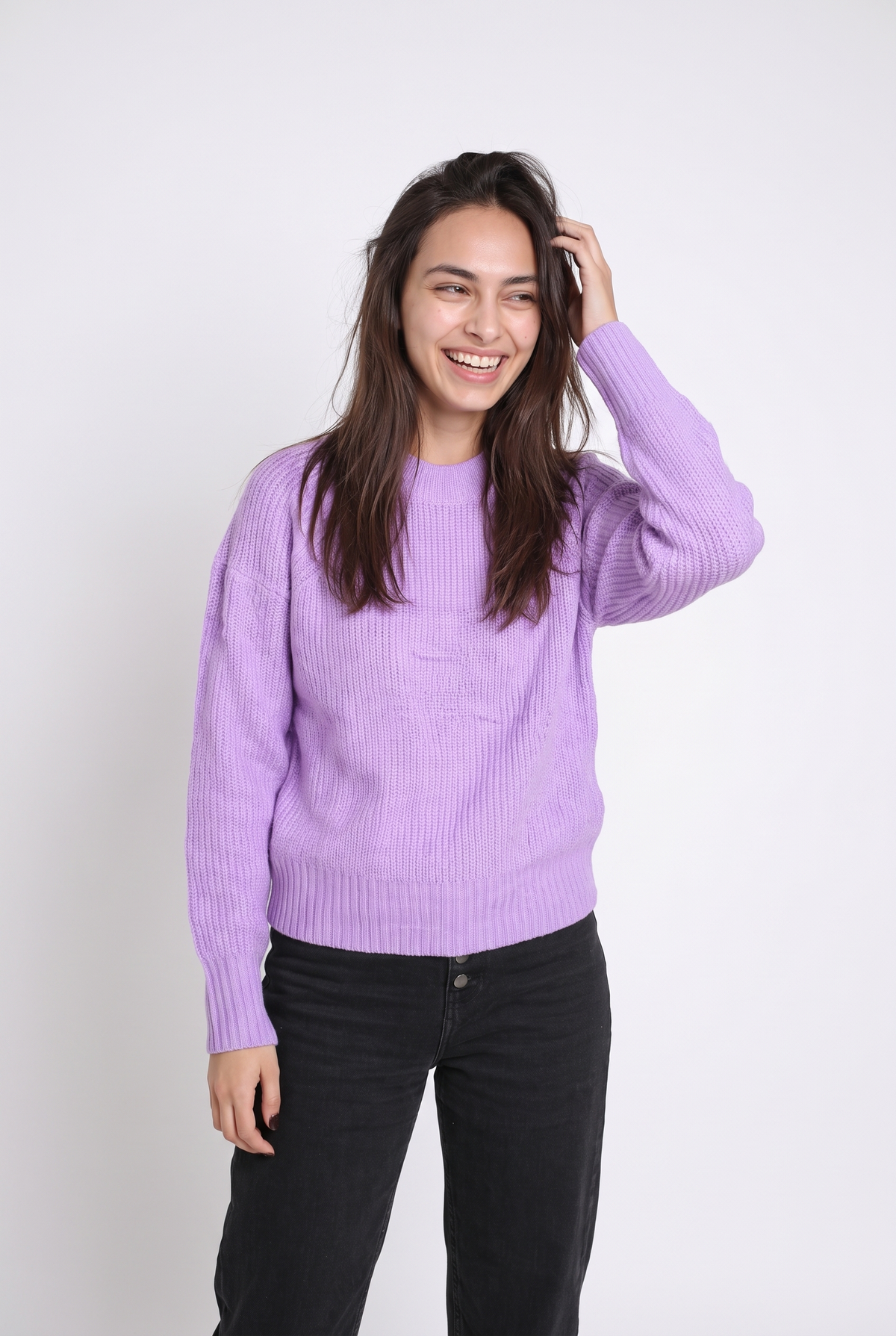 Original Women Crew Neck Pullover (Purple)
