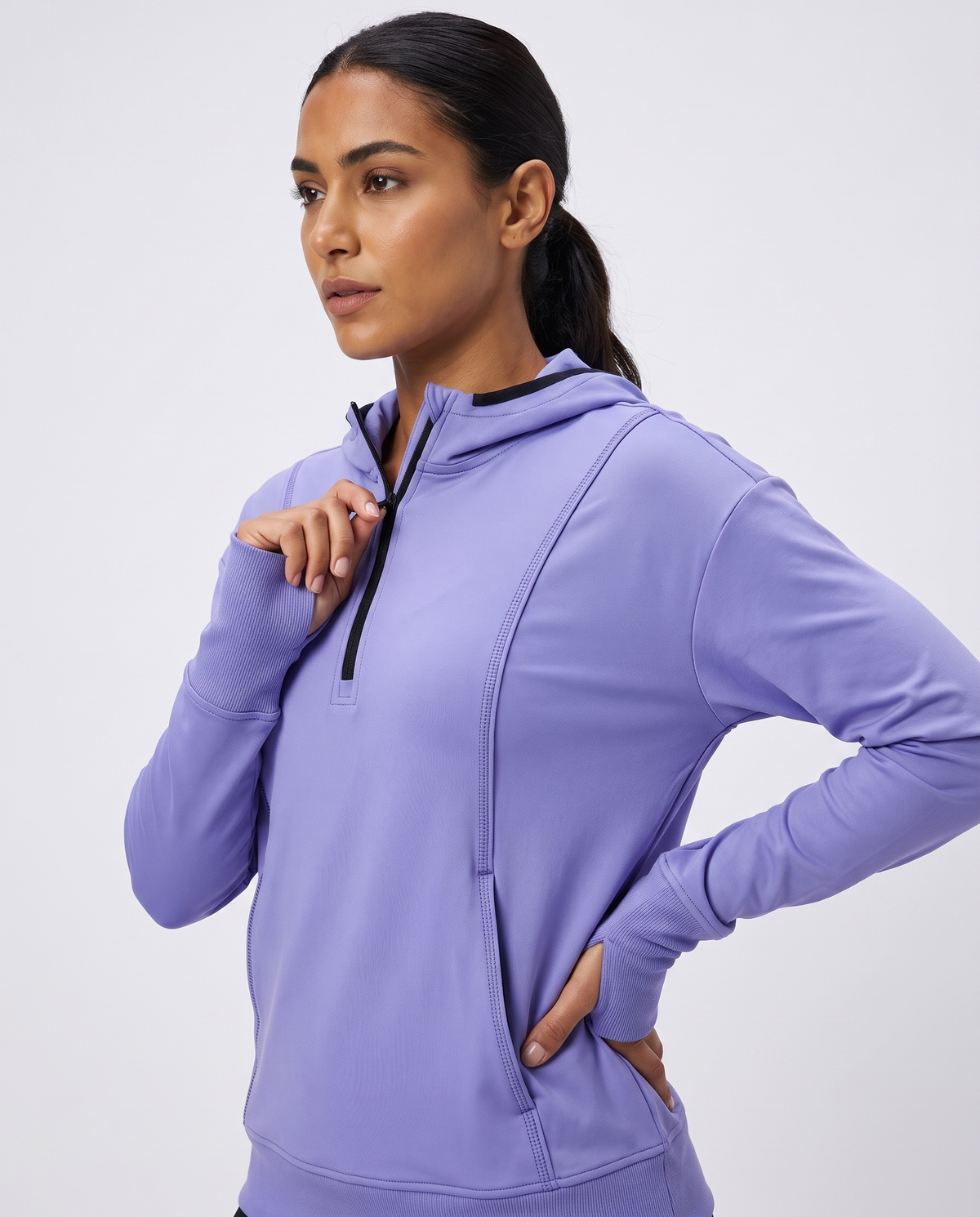 Sports Women Half Zip Sweatshirt (AVIA)